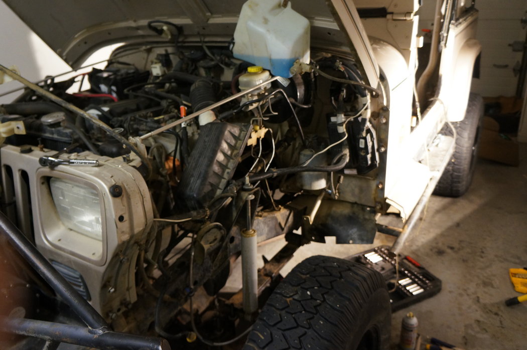 ended up ripping off the whole fender. It bends inward on the lower part where it meets the fender flare. Got an appointment this monday to see how much it will cost to bend it back to where it needs to be