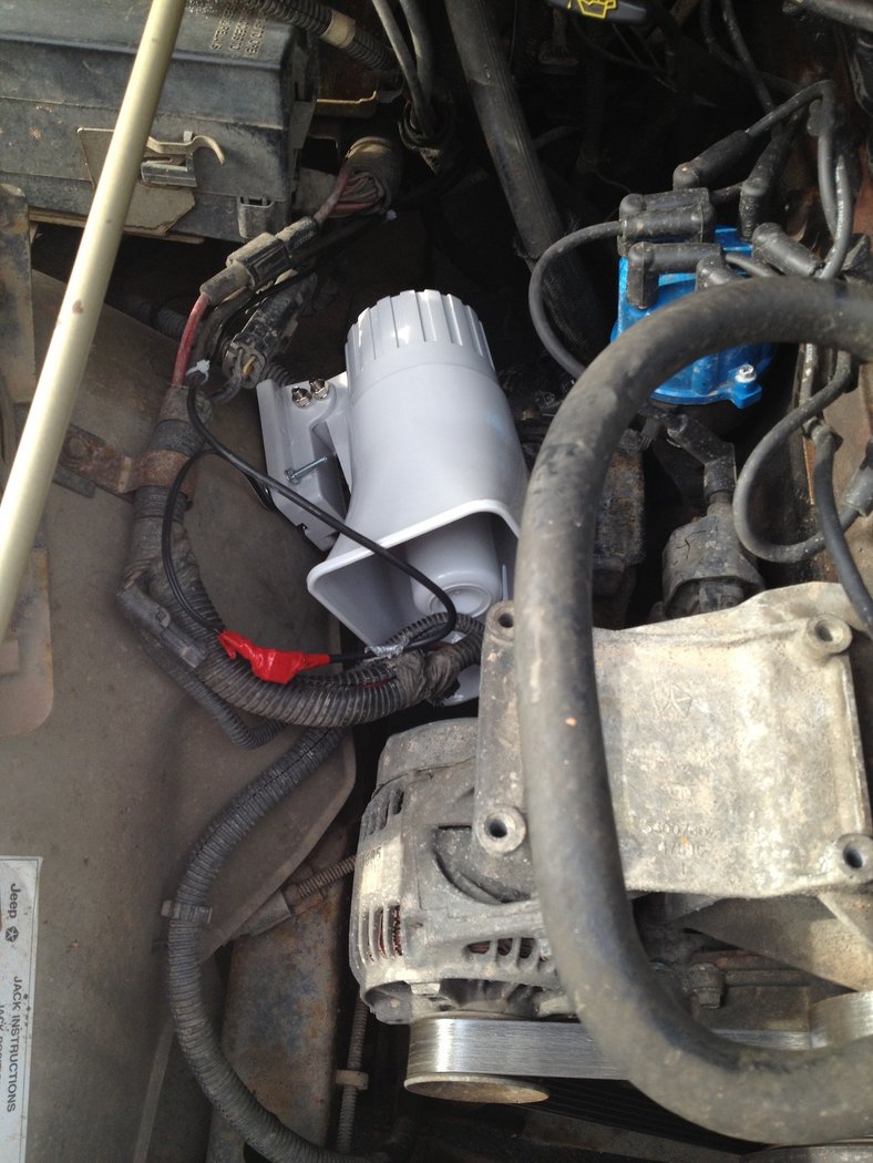 PA horn installed and operational!
