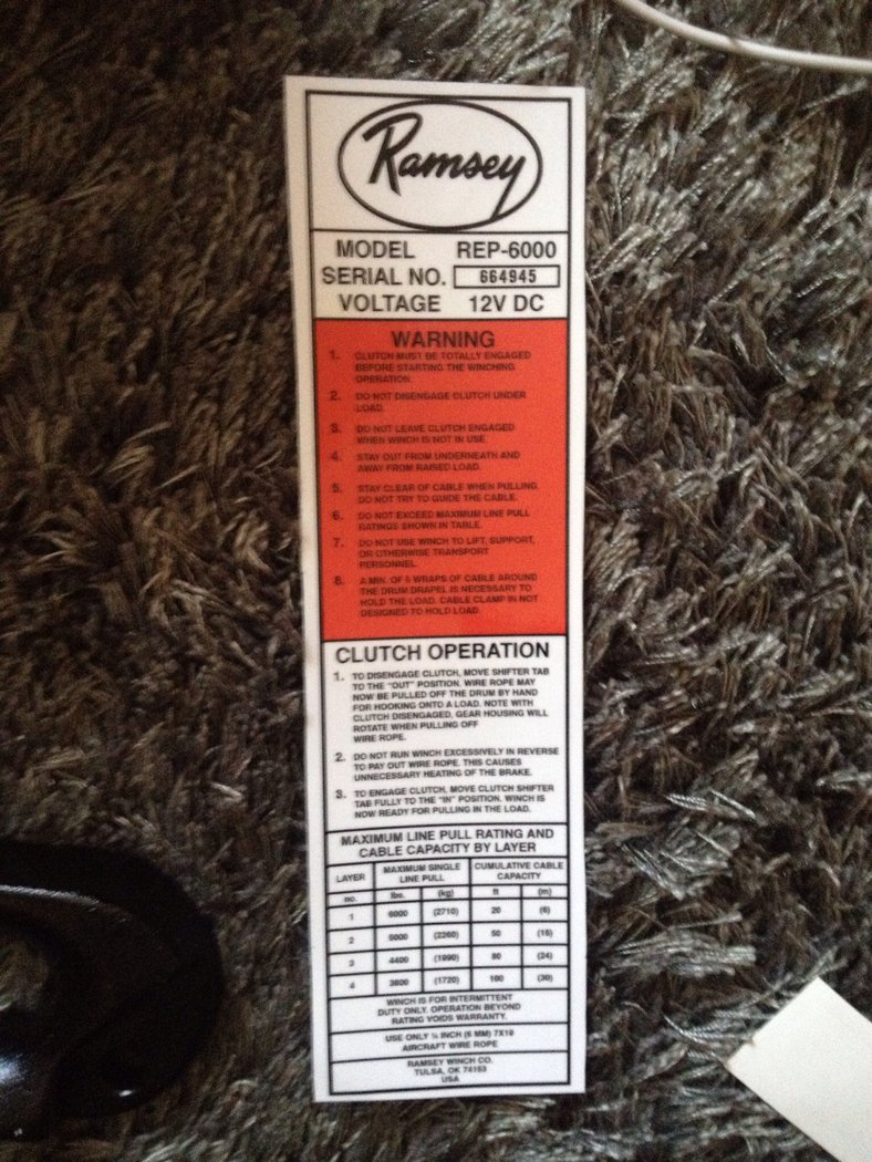 New sticker exactly the same apart from the chart as it's for 6000