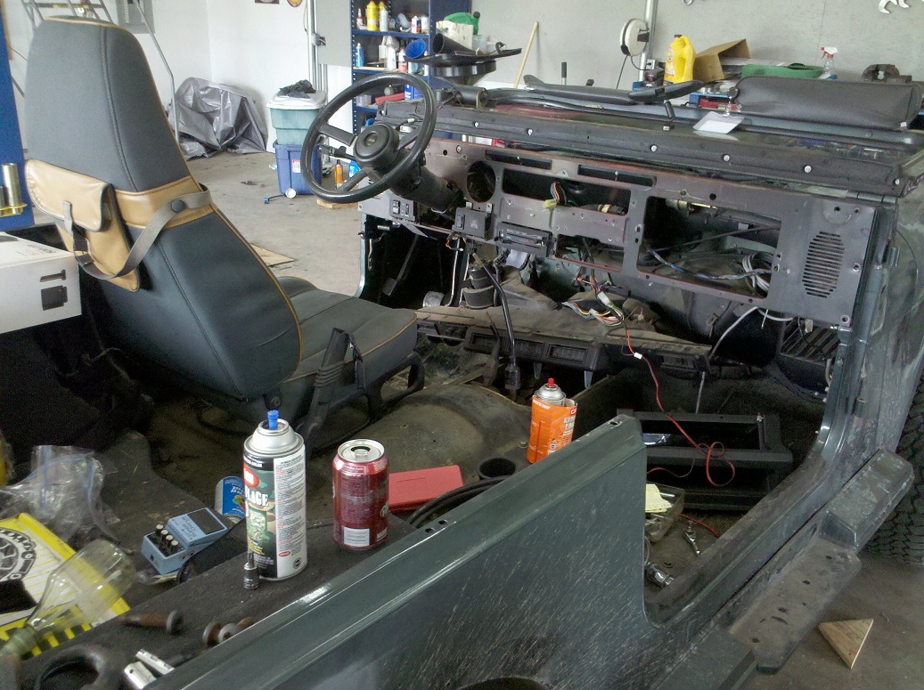 Got most the interior tore down.