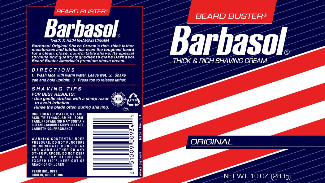 Barbasol Label